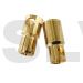 Q-C-0022  Quantum Φ6.0 mm Gold Plated Bullet Connectors Easy Solder  